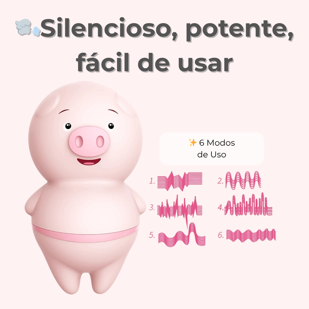 Estimulador con forma de cerdito - Naughty Pig