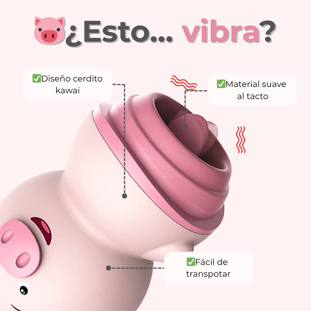 Estimulador con forma de cerdito - Naughty Pig