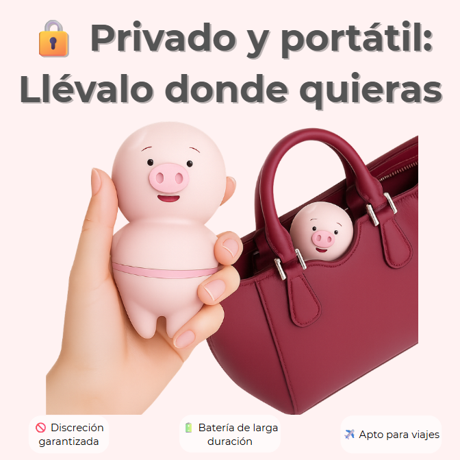 Estimulador con forma de cerdito - Naughty Pig